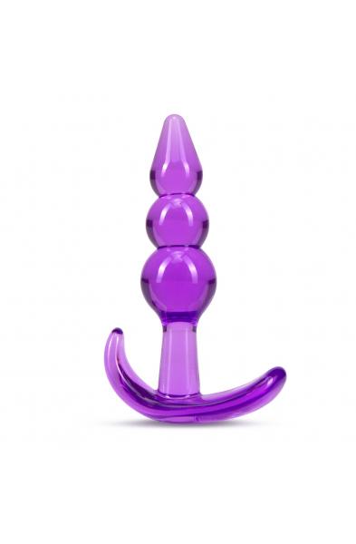 B Yours - Triple Bead Anal Plug - Purple