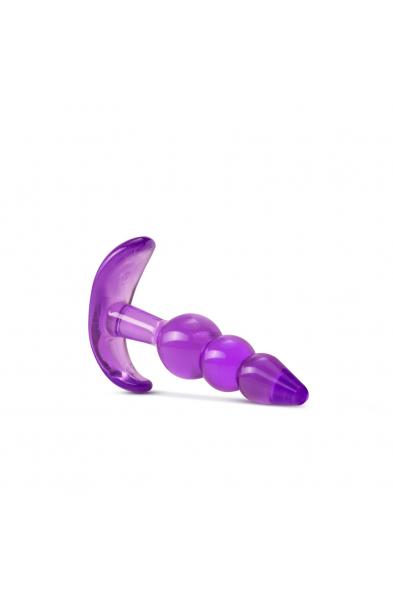 B Yours - Triple Bead Anal Plug - Purple