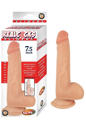 Realcocks Sliders - 7.5 Inch - Flesh