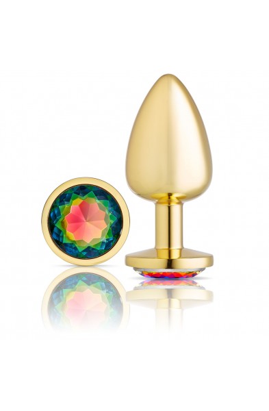 Cloud 9 Novelties Anal Gems Jeweled Gold Chromed - Large