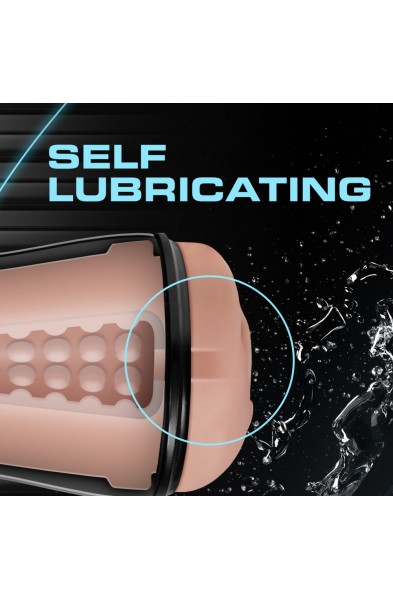 M for Men - Soft and Wet - Pussy With Pleasure Orbs - Self Lubricating Stroker Cup - Vanilla