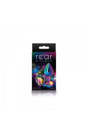 Rear Assets - Multicolor Heart - Small - Rainbow