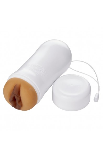 Pleasure Pussy Pocket Stroker Water Activated -  Tan