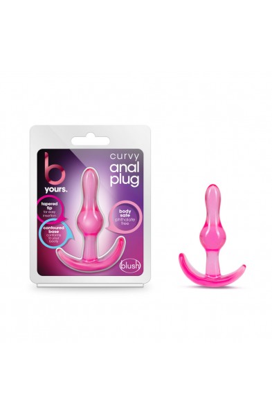 B Yours - Curvy Anal Plug - Pink