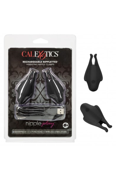 Nipple Play Rechargeable Nipplettes - Black