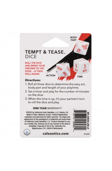 Tempt and Tease Dice