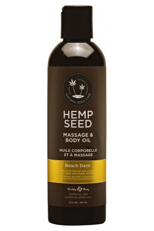 Hemp Seed Massage and Body Oil - Beach Daze - 8 Fl. Oz./ 237 ml