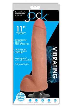 Jock 11 Inch Vibrating Dong With Balls