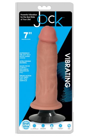 Jock 7 Inch  Vibrating Dong No Balls