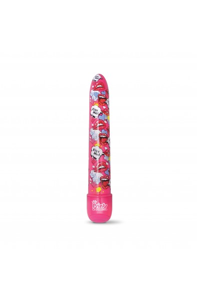Prints Charming 7 Inch Classic Vibe Kiss Me - Pink
