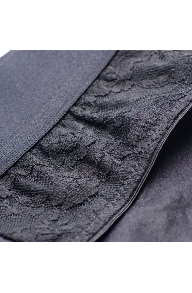 Lace Envy Black Crotchless Panty Harness - S/m