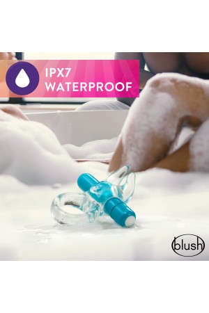 Play With Me  Bull Vibrating C-Ring - Blue