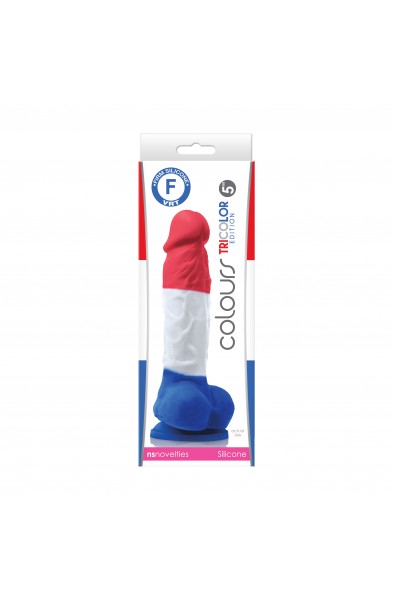 Colours Pleasures - 5" Dildo - Tricolor