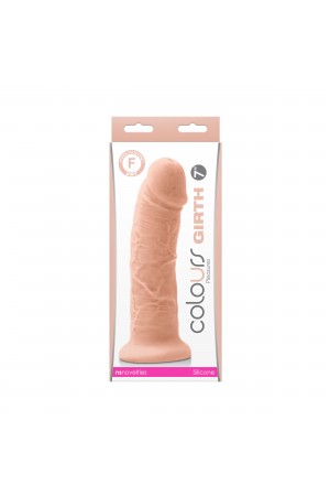 Colours - Girth 7 Inch Dildo - White