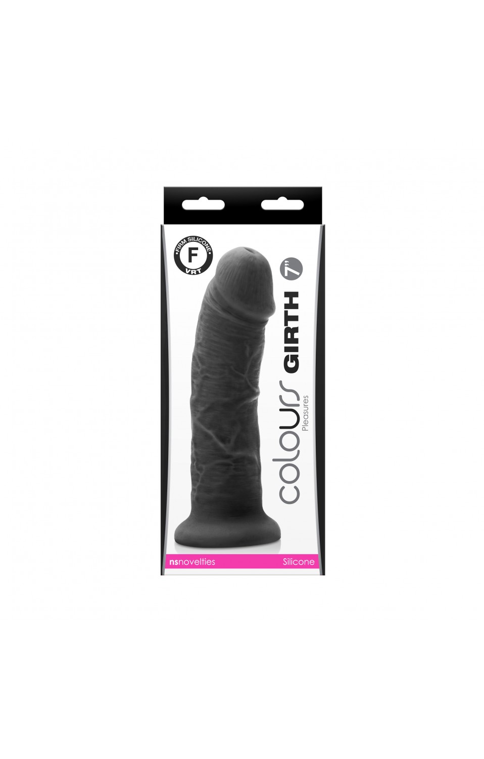 Colours - Girth 7 Inch Dildo - Black