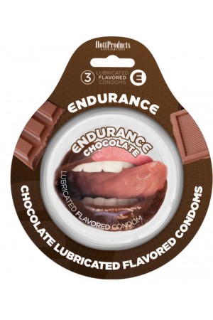 Endurance Condoms - Chocolate -3 Pack