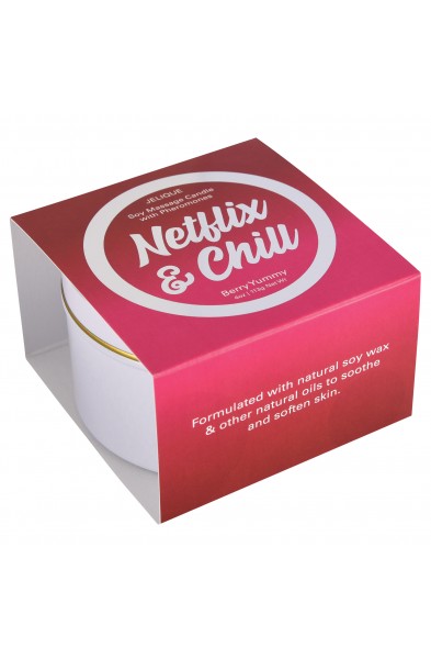 Massage Candle - Netflix and Chill - Berry Yummy - 4 Oz. Jar