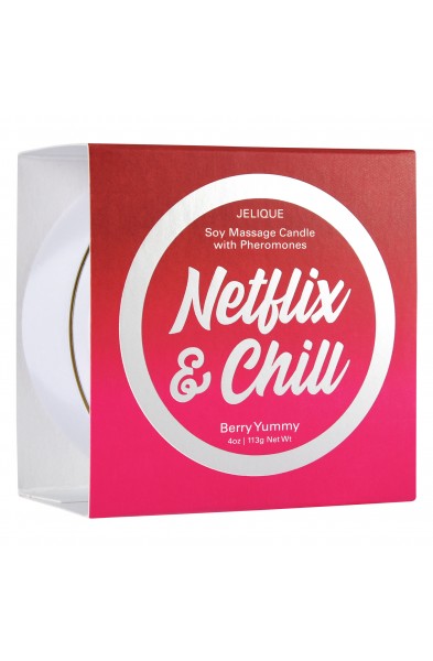 Massage Candle - Netflix and Chill - Berry Yummy - 4 Oz. Jar