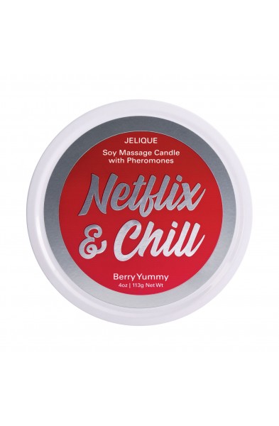 Massage Candle - Netflix and Chill - Berry Yummy - 4 Oz. Jar