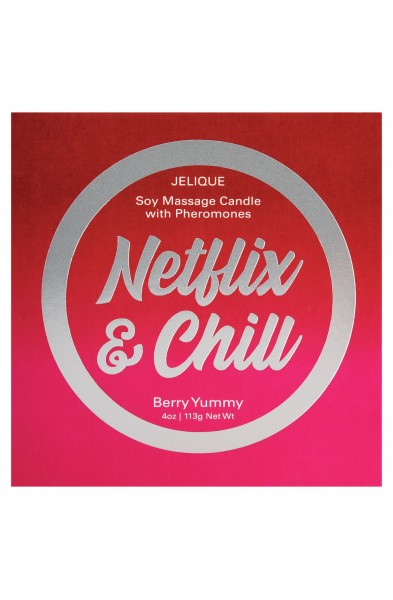 Massage Candle - Netflix and Chill - Berry Yummy - 4 Oz. Jar