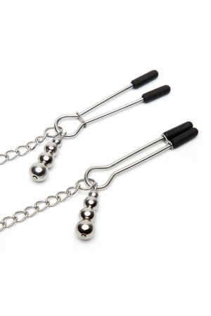 Fifty Shades of Grey Play Nice Satin Collar  and Nipple Clamps