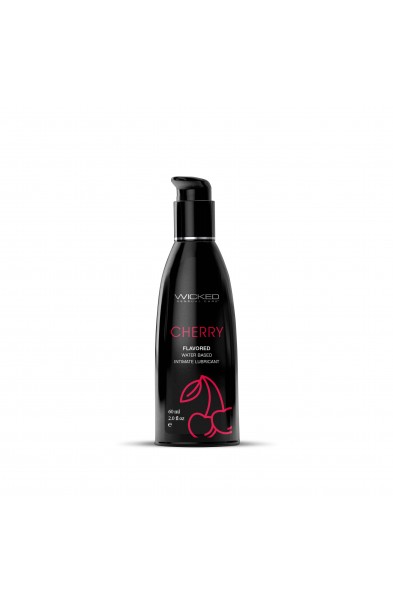 Aqua Cherry Flavored Water Based Intimate  Lubricant - 2 Fl. Oz.