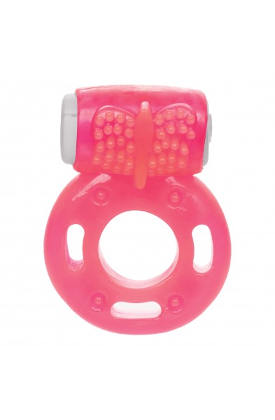 Foil Pack Vibrating Ring - Pink