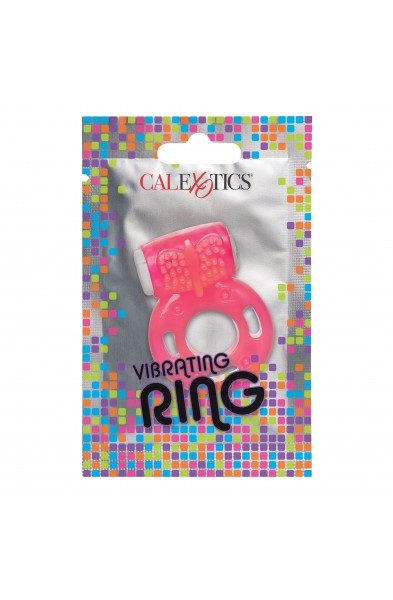 Foil Pack Vibrating Ring - Pink