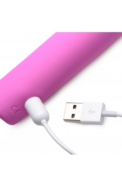 5 Star 9x Pulsing G-Spot Silicone Vibrator - Pink