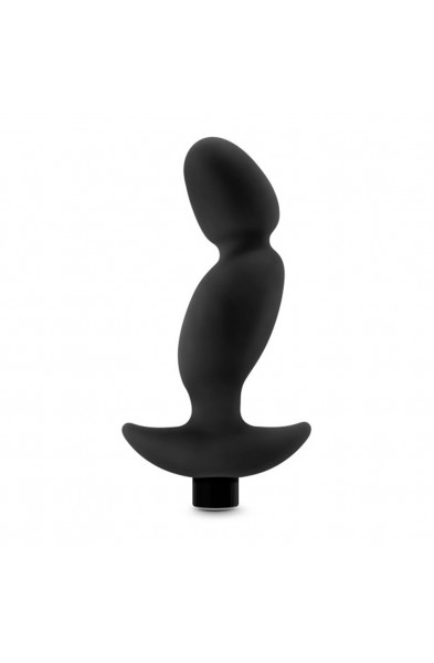 Anal Adventures- Platinum - Silicone Vibrating  Prostate Massager 04-Black