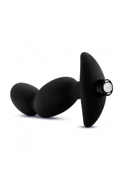 Anal Adventures- Platinum - Silicone Vibrating  Prostate Massager 04-Black