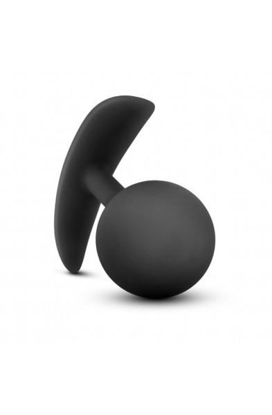Anal Adventures - Platinum - Silicone Vibra Plug  - Black