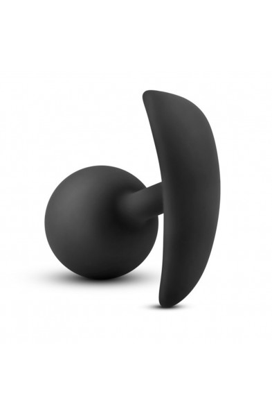 Anal Adventures - Platinum - Silicone Vibra Plug  - Black