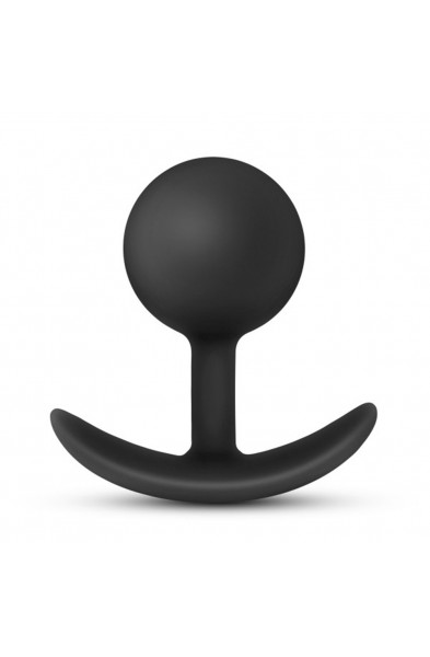 Anal Adventures - Platinum - Silicone Vibra Plug  - Black