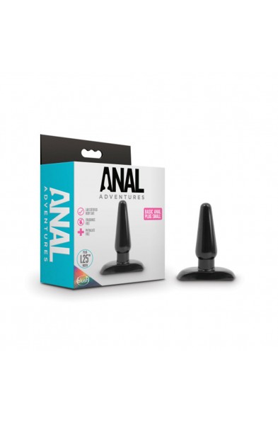 Anal Adventures - Basic Anal Plug - Small - Black