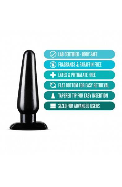 Anal Adventures - Basic Anal Plug - Large - Black