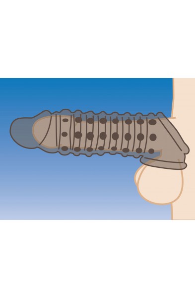 1.5 Inch Penis Enhancer Sleeve - Smoke