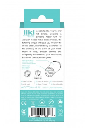 Liki Rechargeable Flicker Vibe - Tease Me Turqoise