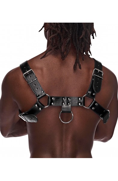 Aries Leather Harness - One Size - Black