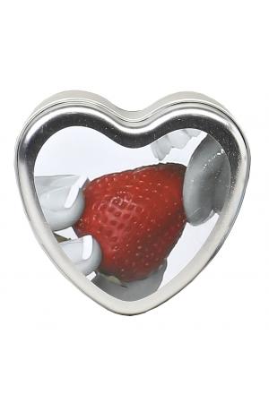 Edible Heart Candle - Strawberry - 4 Oz.