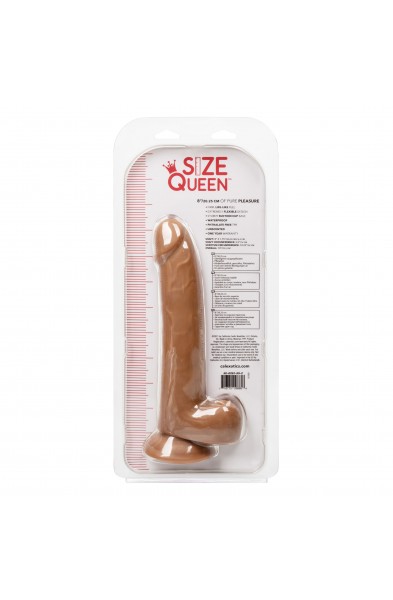 Size Queen 8 inch/20.25 Cm - Brown