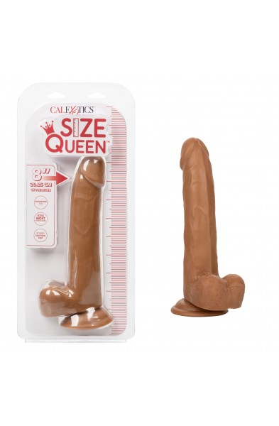 Size Queen 8 inch/20.25 Cm - Brown