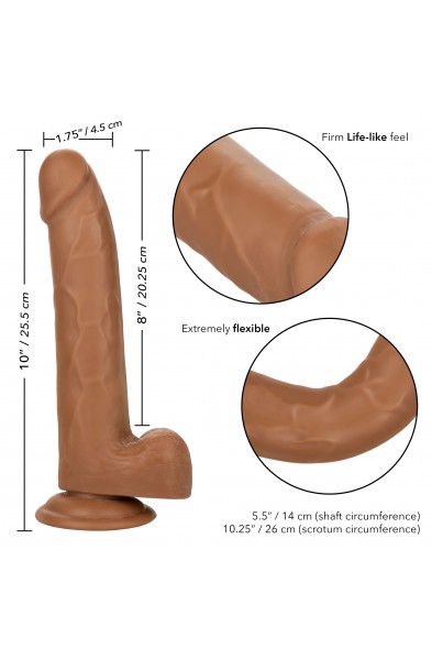 Size Queen 8 inch/20.25 Cm - Brown