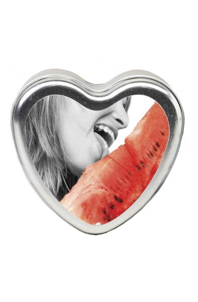 Edible Heart Candle - Watermelon - 4 Oz.
