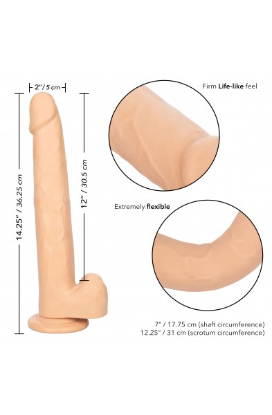 Size Queen 12 inch/30.5 Cm - Ivory