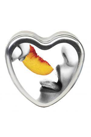 Peach Edible Candle Heart - 4.7 Oz.