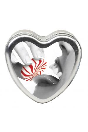 Edible Heart Candle - Mint - 4 Oz.