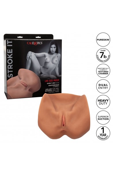 Stroke It Life-Size Pussy - Brown