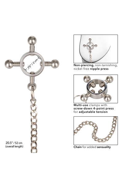 Nipple Grips 4-Point Nipple Press With Chain