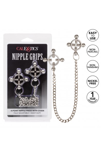 Nipple Grips 4-Point Nipple Press With Chain